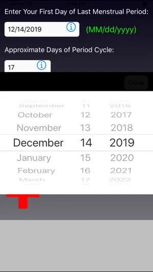 Ovulation Estimator screenshot 2