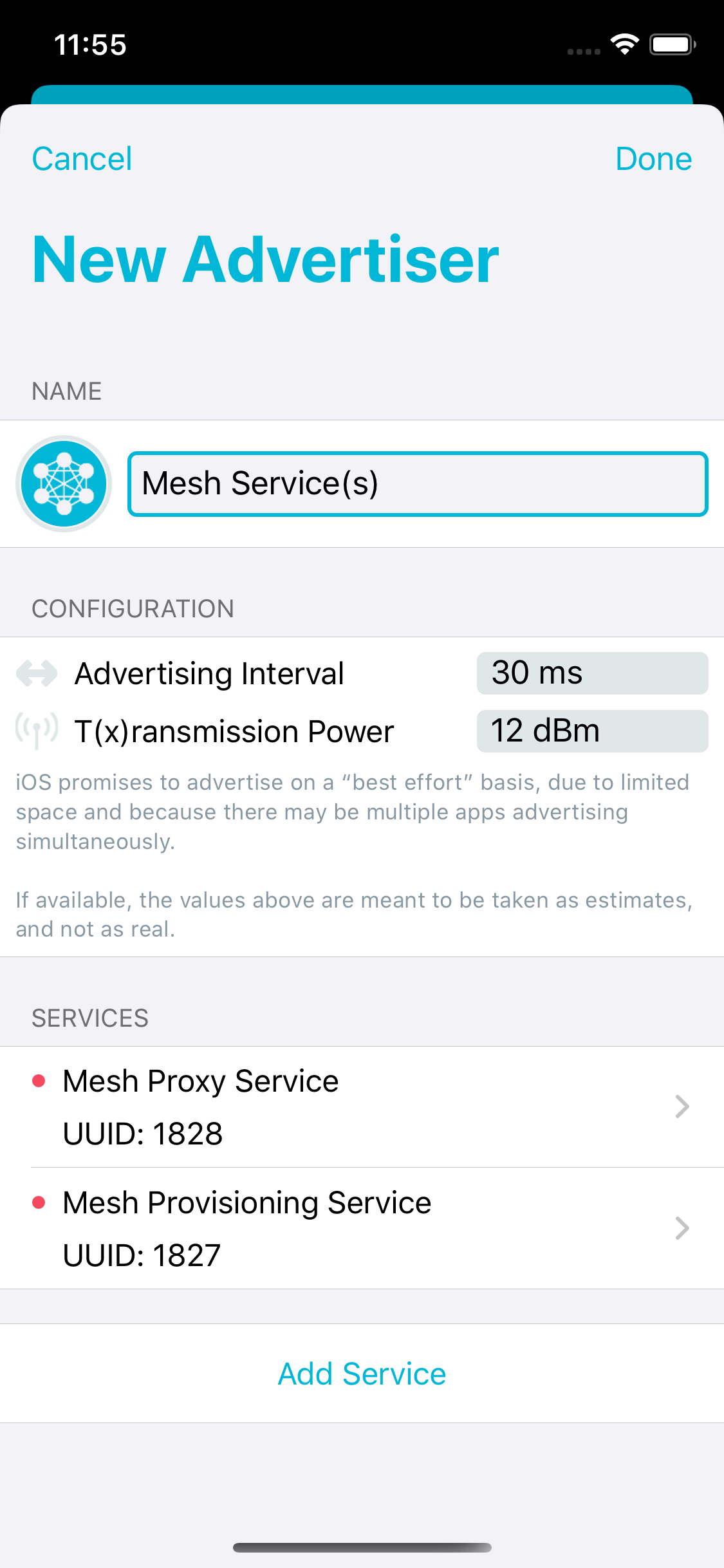 nRF Connect for Mobile screenshot 4
