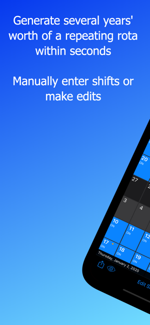 Rota Calendar Screenshot
