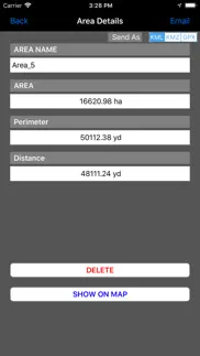 area distance measuring tool iphone screenshot 4