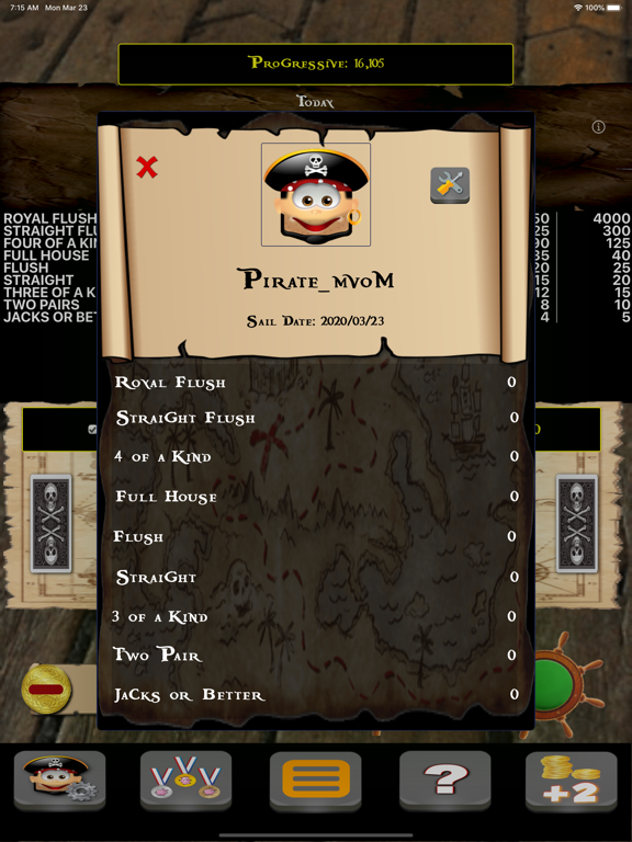Pirate Poker! iPad screenshot