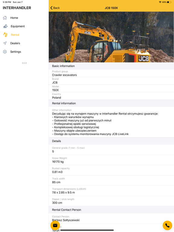 Interhandler iPad screenshot