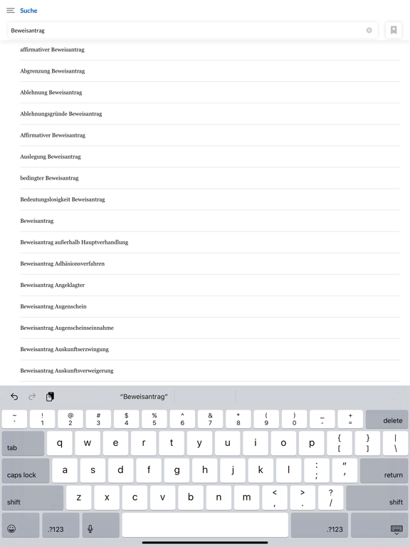 Der Strafprozess iPad screenshot
