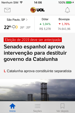 UOL: Notícias em tempo real screenshot 2