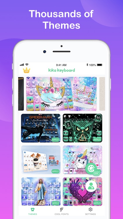 Kika Keyboard - Themes, Fonts screenshot-0