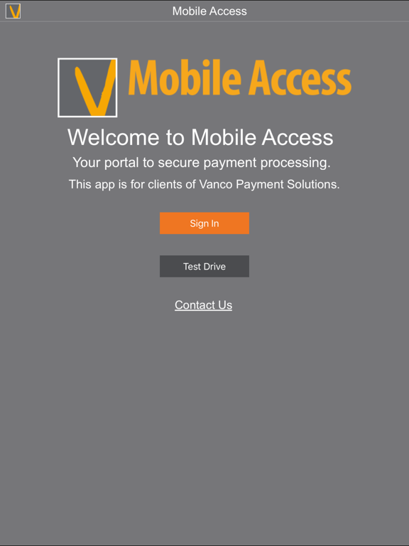 Vanco Payments Mobile Access