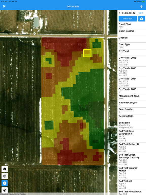 Premier Crop DATAVIEW iPad screenshot 5 - Productivity app