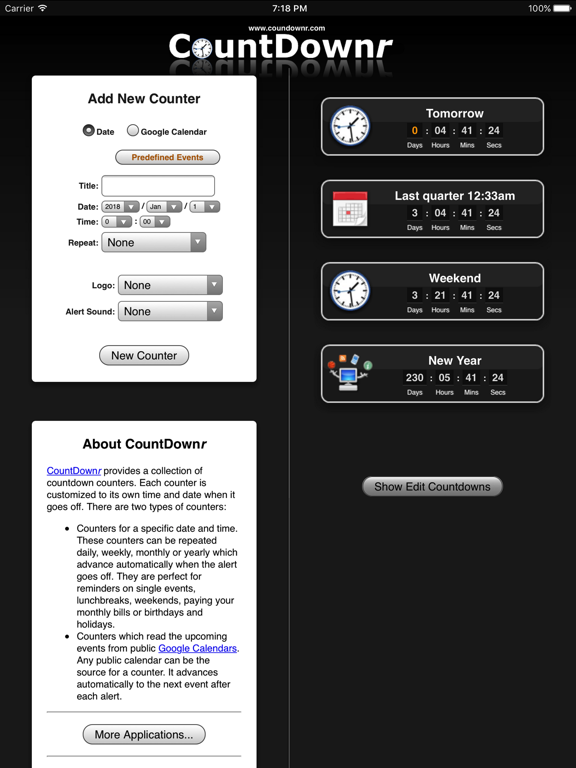 Screenshot #4 pour CountDownr