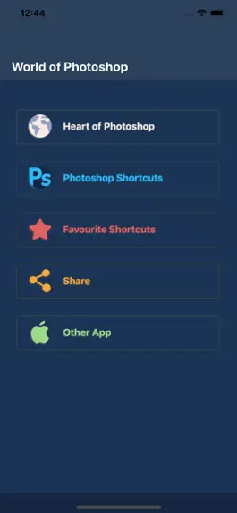Game screenshot PS Quick Keyboard Shortcuts apk