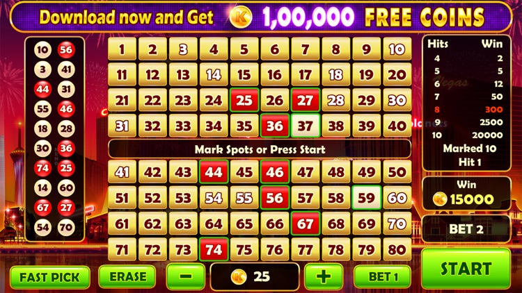 Keno Prime - Super Bonus Play