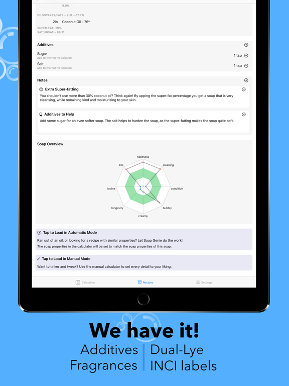 Soap Genie iPad screenshot 4 - Utilities app