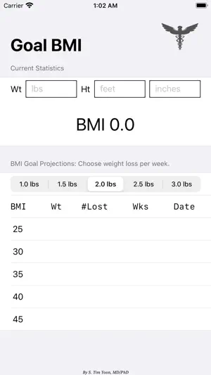Goal BMI screenshot 1