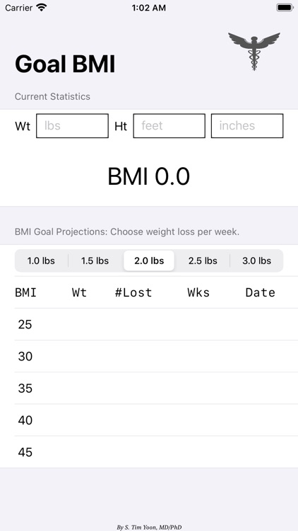 Goal BMI