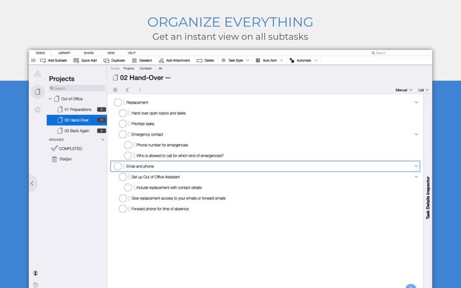 Organize:Me - Task Manager - 4.10.51 - (macOS)