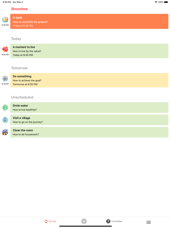 Screenshot #5 pour To Live: Mindfulness Todo List