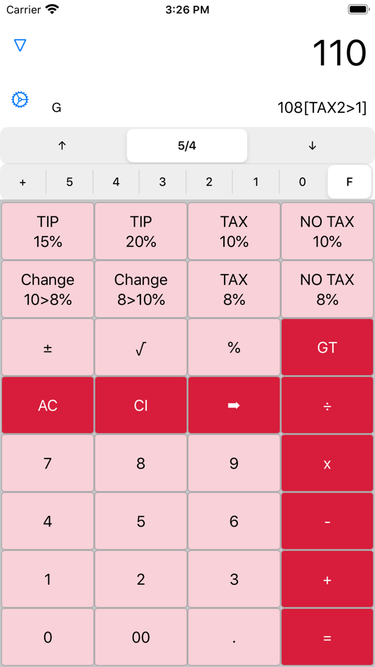 #5. Pocket Calculator Woo-Dentaku (iOS) De: ITO SOFT DESIGN Inc.