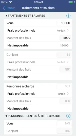Simul'Impôt screenshot 2