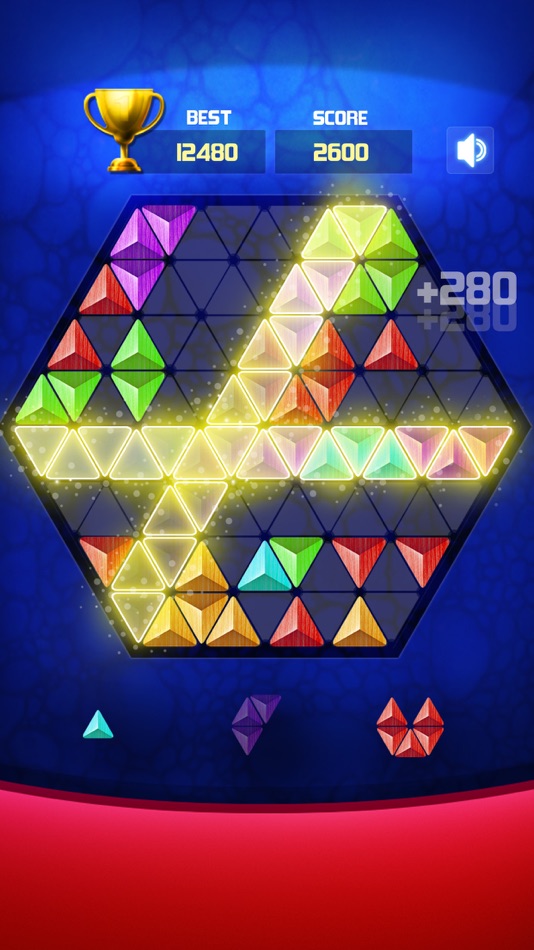#1. Hexa : Block Triangle Puzzle (iOS) 来自: VAAK SOLUTIONS AND SERVICES (OPC) PRIVATE LIMITED