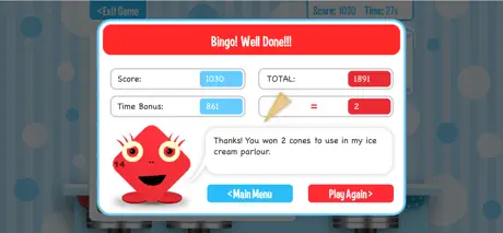 Squeebles Maths Bingo