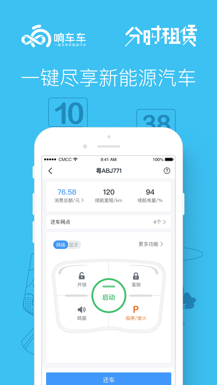 响车车-共享汽车 分时租车 screenshot 2