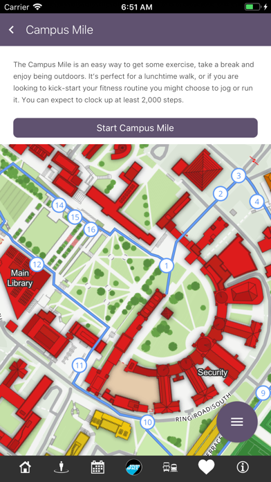 UoB Campus Map Screenshot