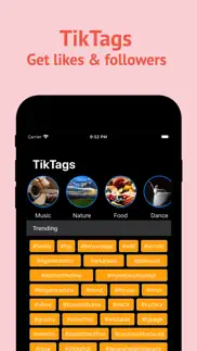 tiktags for hashtags - likes iPhone Captures Décran 1