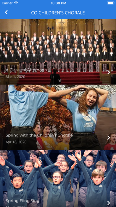 Colorado Children's Chorale Screenshot