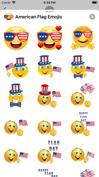 Screenshot #2 pour American Flag Emojis