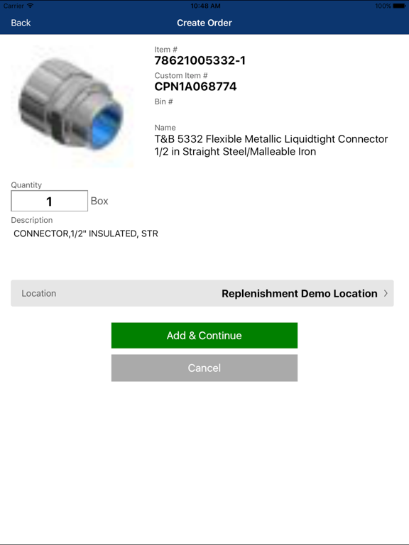 App screenshot