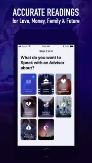 psychic live readings - wisery iphone screenshot 3