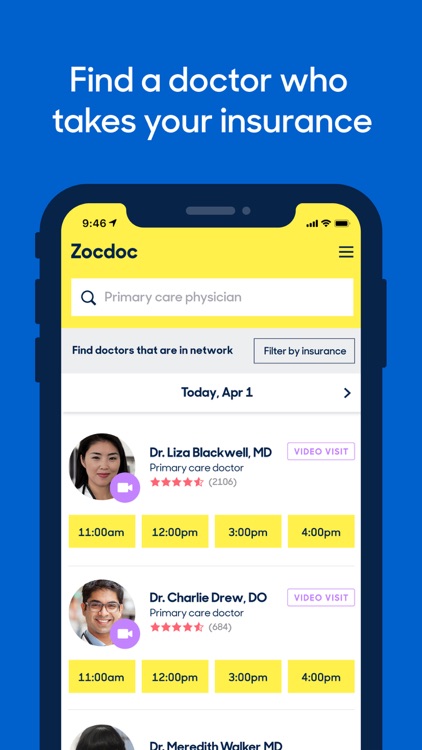 Zocdoc Doctor Dentist Telemed screenshot-0