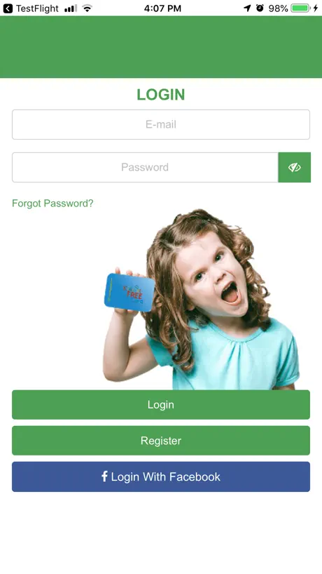 Kids Eat Free Card
