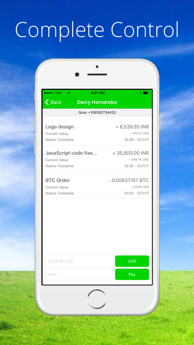 Mobile Bitcoin Wallet - Qcan Screenshot