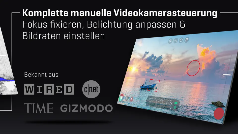 Screenshot von FiLMiC Pro－Profi Video Kamera auf dem iPhone 6