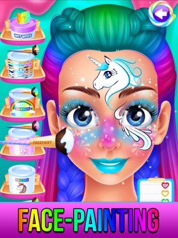 Скриншот из Rainbow Unicorn Candy Salon