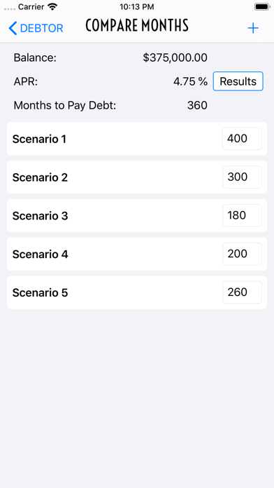Screenshot #2 pour Debtor Debt Pay Off Calculator