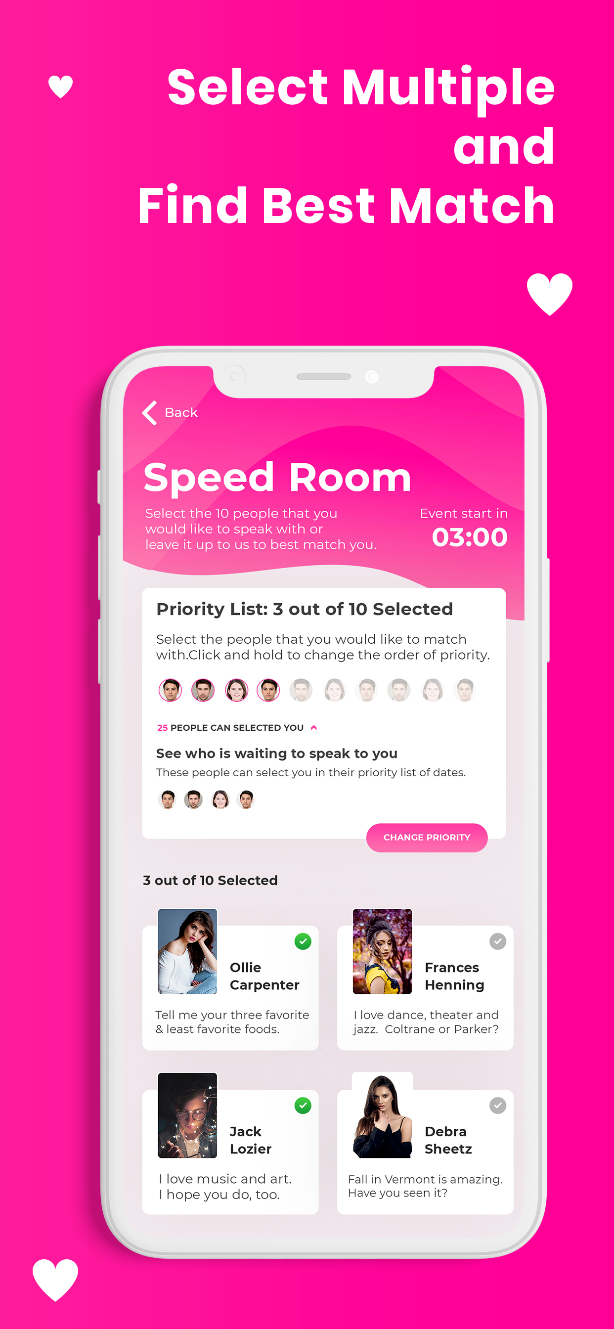MatchDate - Virtual Speed Date