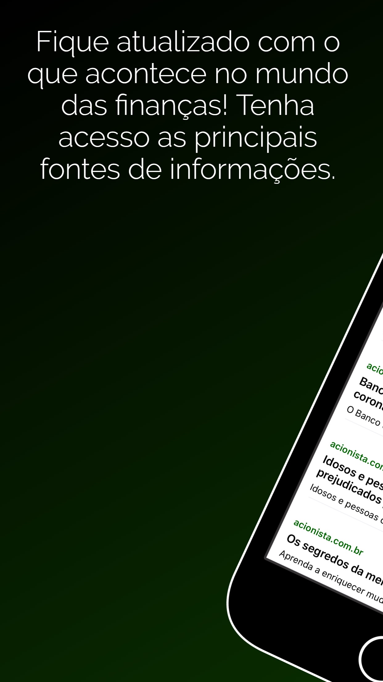 Screenshot do app Okanetrader Bolsa de Valores