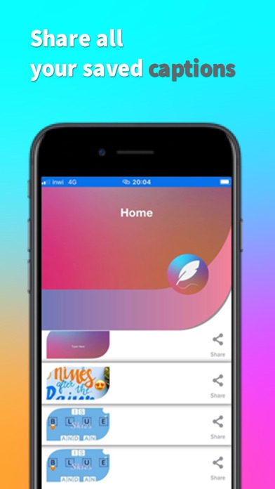 Screenshot #2 pour Captions-IG: Fonts & Spaces