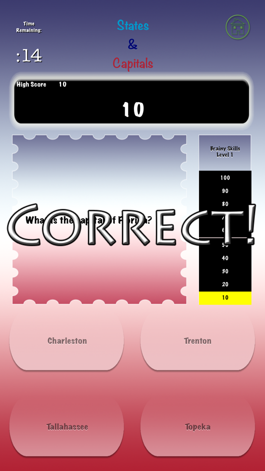 #3. Brainy Skills States Capitals (iOS) 由: A Brainy Choice, Inc.