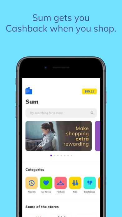 Screenshot #1 pour Sum: Cashback & Discounts