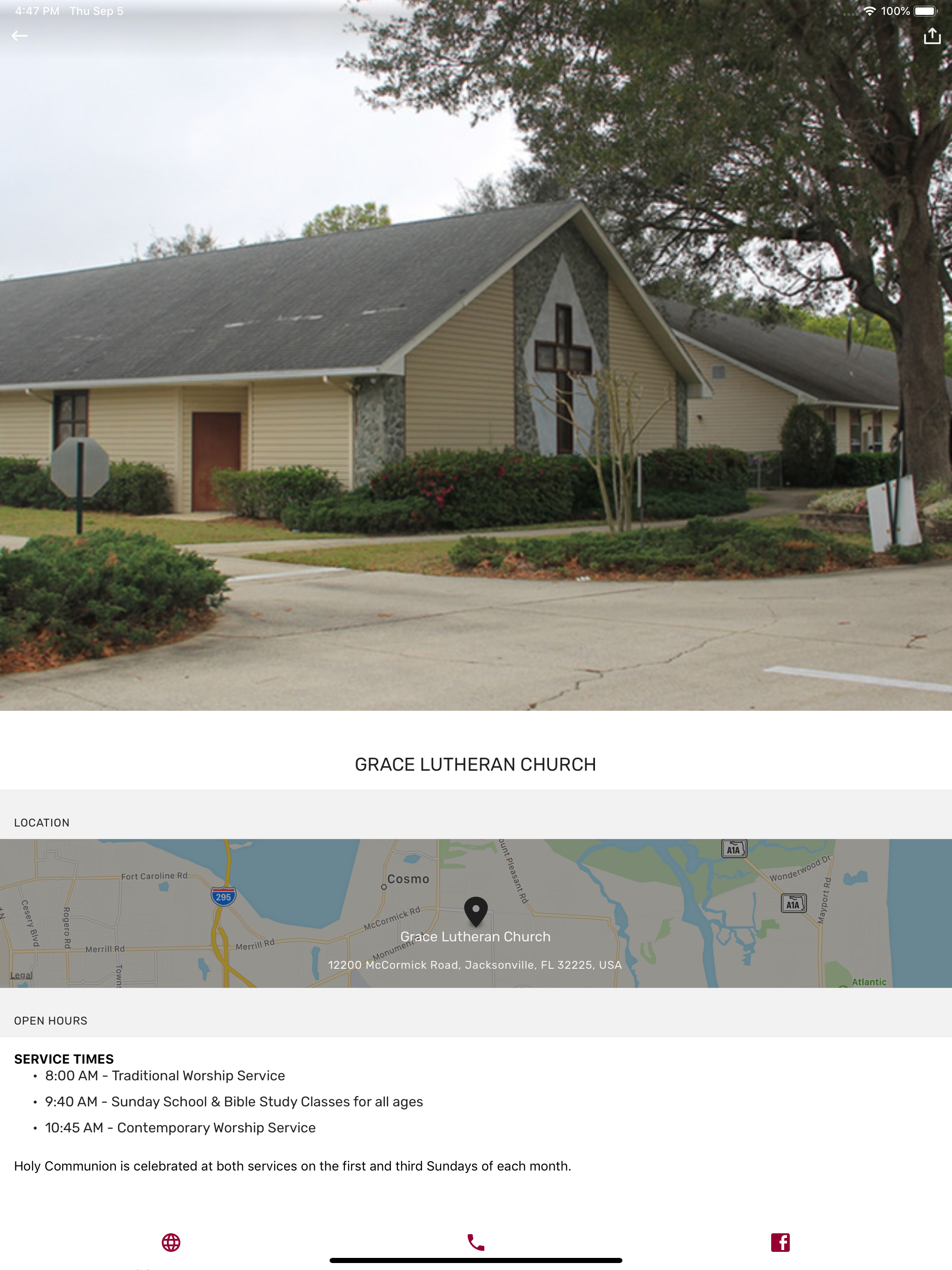 Grace Lutheran Church JAX screenshot 6