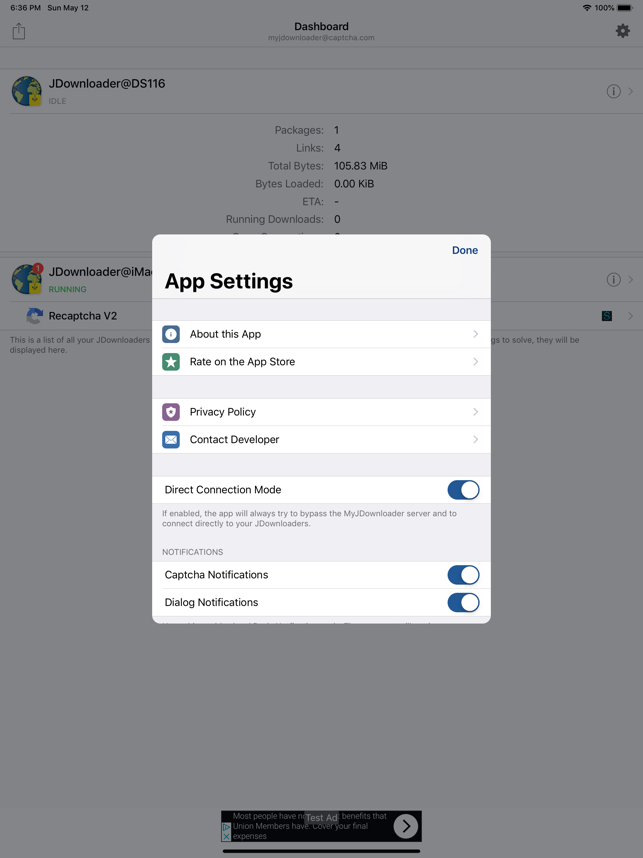 ‎MyJDownloader Captchas Capture d'écran