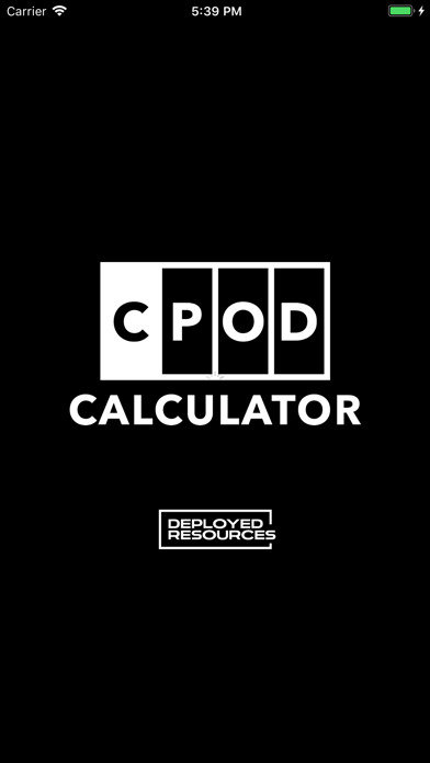 Screenshot #1 pour CPOD Calculator