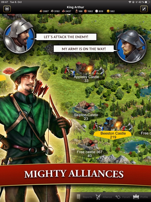 Lords & Knights - Medieval Strategy MMO screenshot