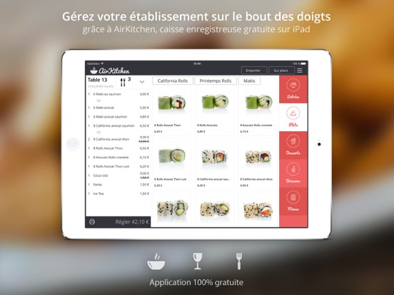 Screenshot #4 pour AirKitchen • Caisse Tactile