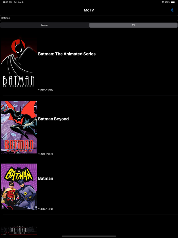 Screenshot #6 pour MoTV - Movie and TV Info