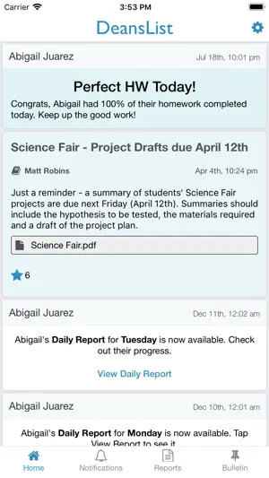 DeansList for Families screenshot 1