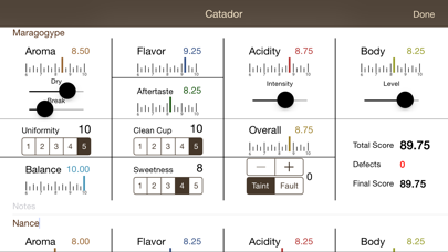 Catador Cupping Screenshot