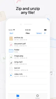 zip & rar iphone screenshot 1